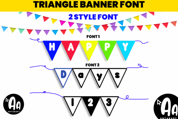 Abcd Ref Triangle Banner1 Font