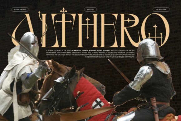Althero Regular: A Gothic Font for Bold Branding