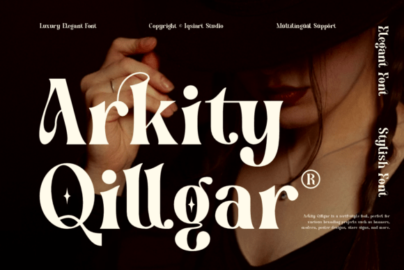 Arkity Qillgar: A Serif Font for Creative Expression