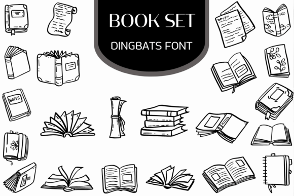 Book Set Font for Creative Makers