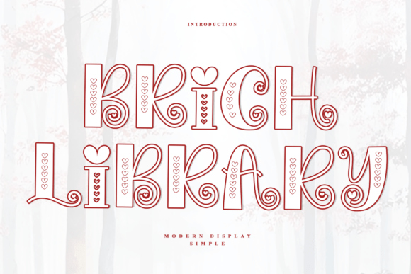 Brich Library Font for Web Design