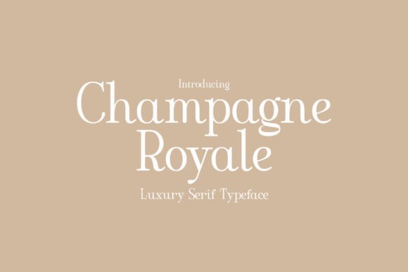 Champagne Royale Font for Web Design