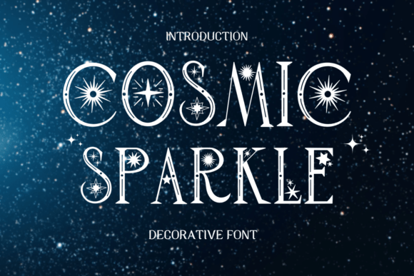 Cosmic Sparkle: A Unique Display Font