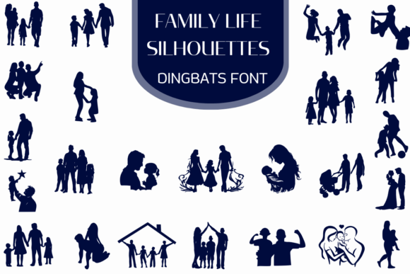 Family Life Silhouettes Font Review