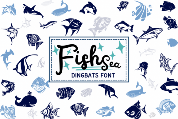 Fish Sea: A Creative Dingbat for Designers