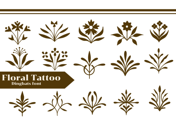 Floral Tattoo: A Delicate Typeface for Creative Projects