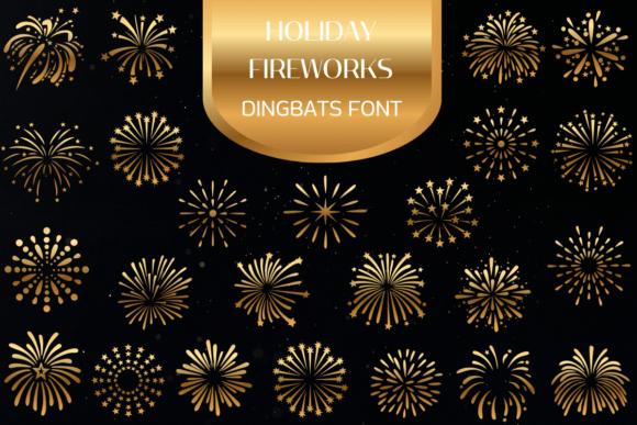 Holiday Fireworks Font