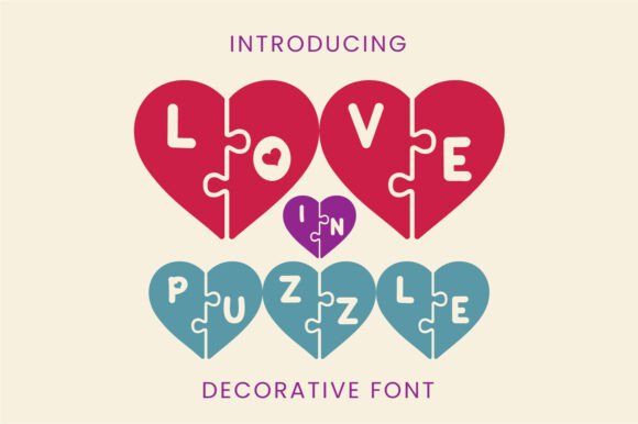 Love in Puzzle Font