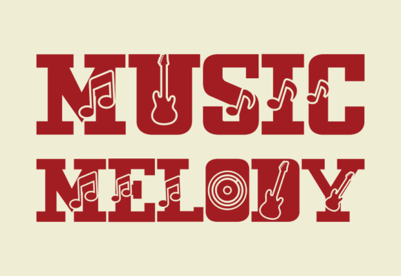 Music Melody Font