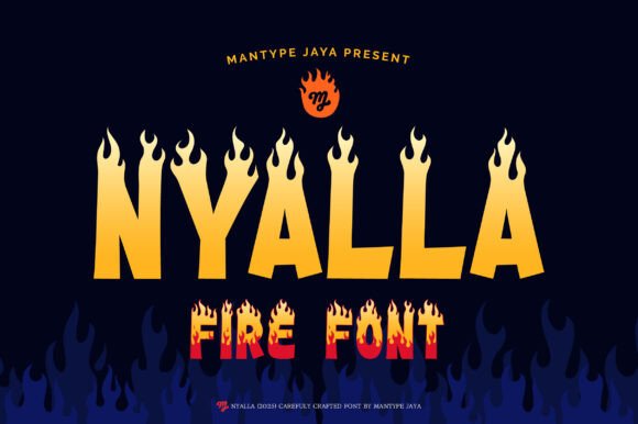 Nyalla: A Fire-Inspired Font for Creative Projects
