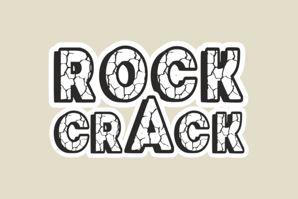 Rock Crack Font for Business Branding