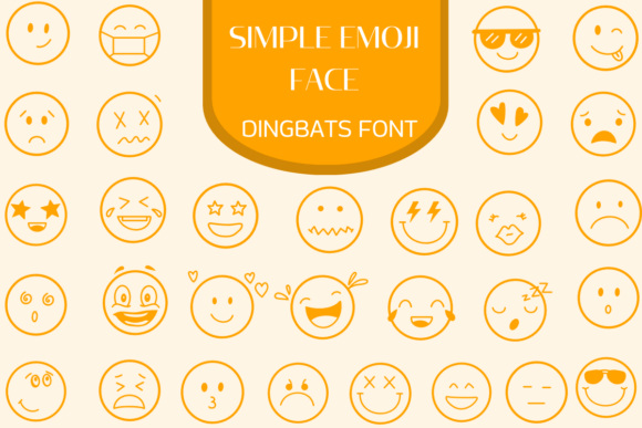 Simple Emoji Faces Font