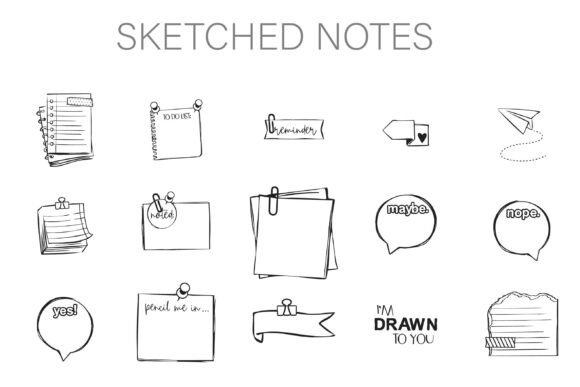 Sketched Notes Dingbats Font