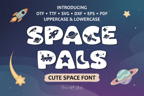 Space Pals: A Cosmic Font for Creative Projects