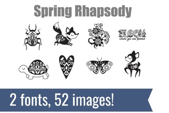 Spring Rhapsody Dingbats: A Font for Creative Campaigns