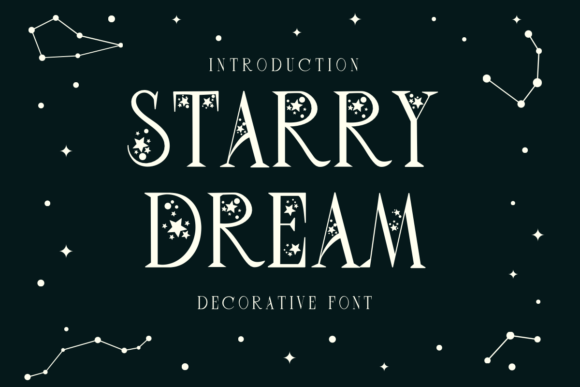 Starry Dream Font: Celestial Elegance for Editorial Design