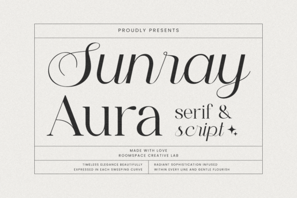 Sunray Aura Duo: A Serif Font for Real Projects