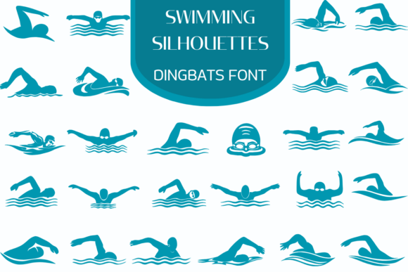 Swimming Silhouettes Font Review