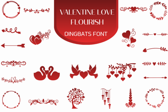 Valentine Love Flourish Font