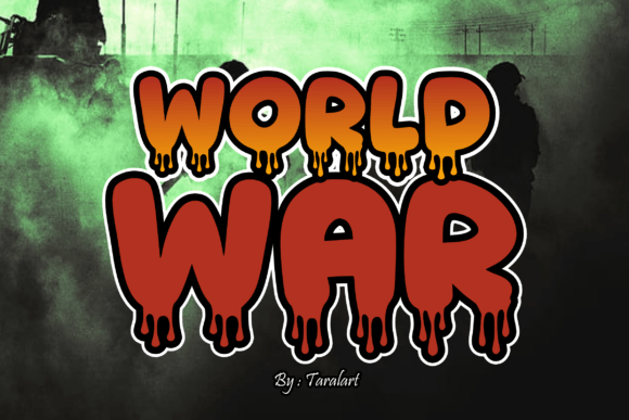 World War Font: Bold and Blood-Soaked
